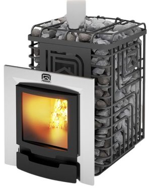 Печь для бани Сибирский утес-20 ЛП Профи Панорама