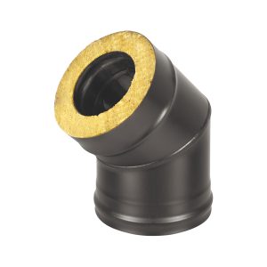 Сэндвич-колено D 150/250 BLACK (AISI 430/0,8мм) 45*