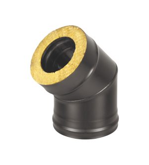 Сэндвич-колено D 150/250 BLACK (AISI 430/0,8мм) 45*