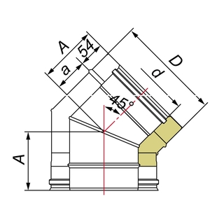 Отвод сэндвич 45 d250мм — изображение 2
