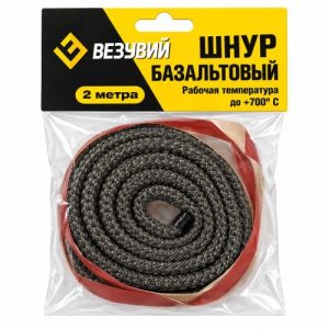 Шнур базальтовый с клеевым слоем 6мм, 2м