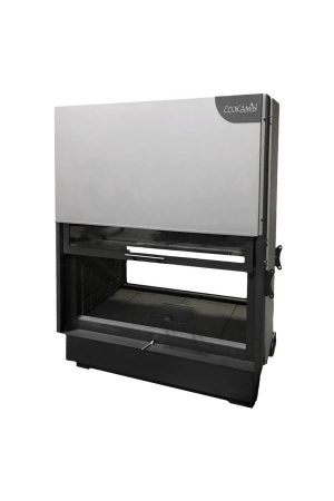 Каминная топка Экокамин ВЕГА 1000 TB туннельная черный шамот