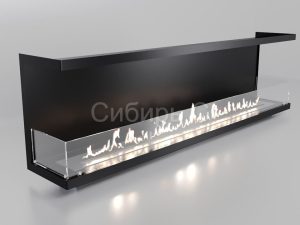 Фронтальный встроенный биокамин 1900