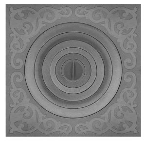 П1-10А Чугунная плита печная с одним отверстием для конфорок под казан от 6 до 22л