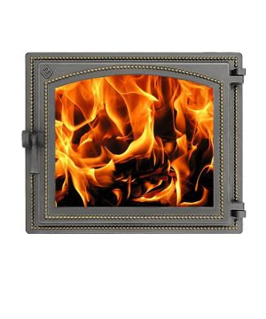 ДВЕРКА ВЕЗУВИЙ КАМИННАЯ 240 (БРОНЗА)