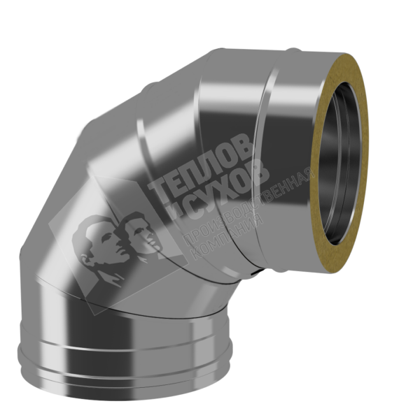 Отвод термо 87 d250/310 мм элемент дымохода