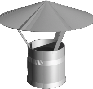 Зонт d250 мм элемент дымохода