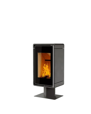 ПЕЧЬ-КАМИН АСТОВ КУБ (ПК 4581) (МЕТ. НА НИЗКОЙ НОГЕ)