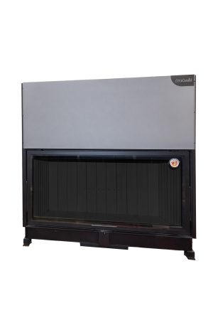 Каминная топка Экокамин ВЕГА 1600 PB чёрный шамот подовое горение