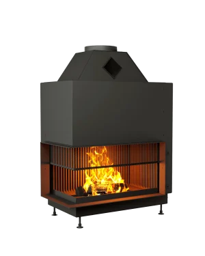 ОТКРЫТАЯ КАМИННАЯ ТОПКА С СЕТКОЙ АСТОВ О2С 9050