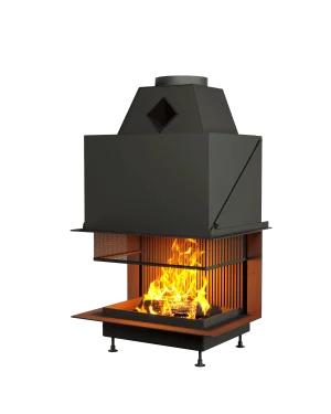 ОТКРЫТАЯ КАМИННАЯ ТОПКА С СЕТКОЙ АСТОВ О3С 7550