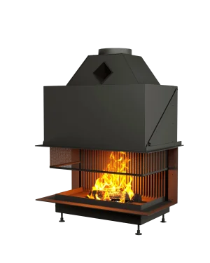 ОТКРЫТАЯ КАМИННАЯ ТОПКА С СЕТКОЙ АСТОВ О3С 9750