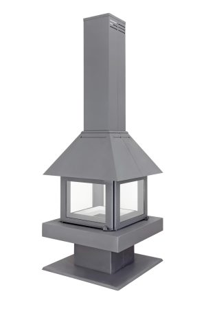 Камин ЭКЛИПС ОСТРОВНОЙ 4D графит