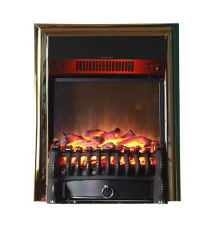 Электрокамин FOBOS GLS Brass