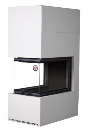 Камин РОДОС 900 СЛОНОВАЯ КОСТЬ, шамот черный