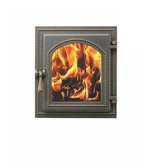 Дверка ВЕЗУВИЙ каминная 220 (Бронза)