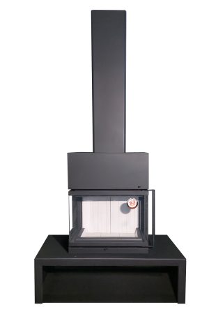 Камин МАДРИД на дровнике Гигант центральный подовый