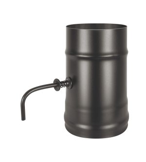 Шибер нерж. поворотный д.150 BLACK (AISI 430/0,8мм)