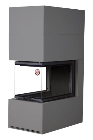 Камин РОДОС 900 ГРАФИТ, шамот черный