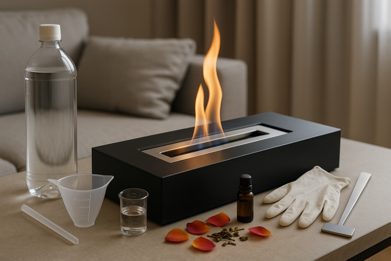 Что такое биотопливо для биокамина и как оно горит