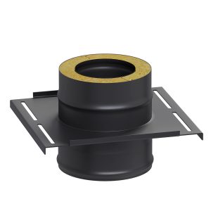 Площадка монтажная d200/300 BLACK (AISI 430/0,8мм), 300*300мм