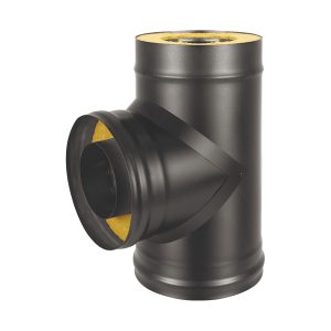 Сэндвич-тройник D 150/250 BLACK (AISI 430/0,8мм) 90*