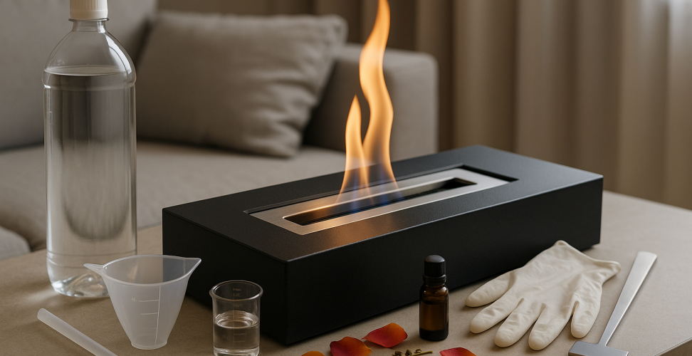 Что такое биотопливо для биокамина и как оно горит